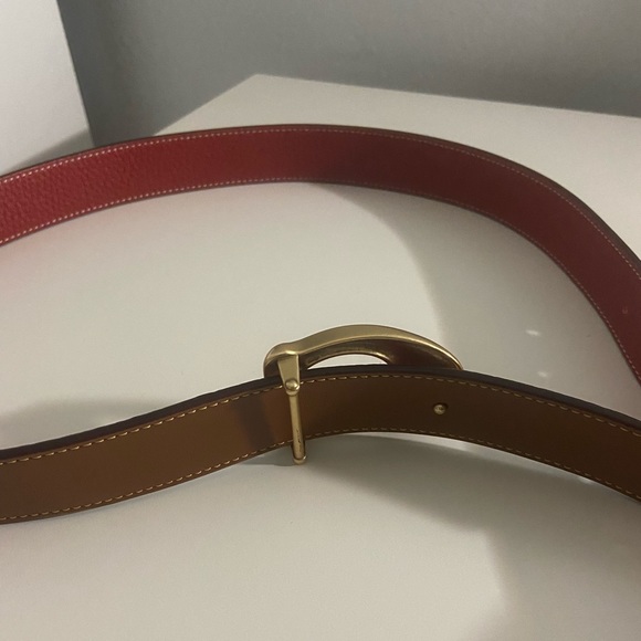Coach reversible C signature red/brown belt - Picture 7 of 9